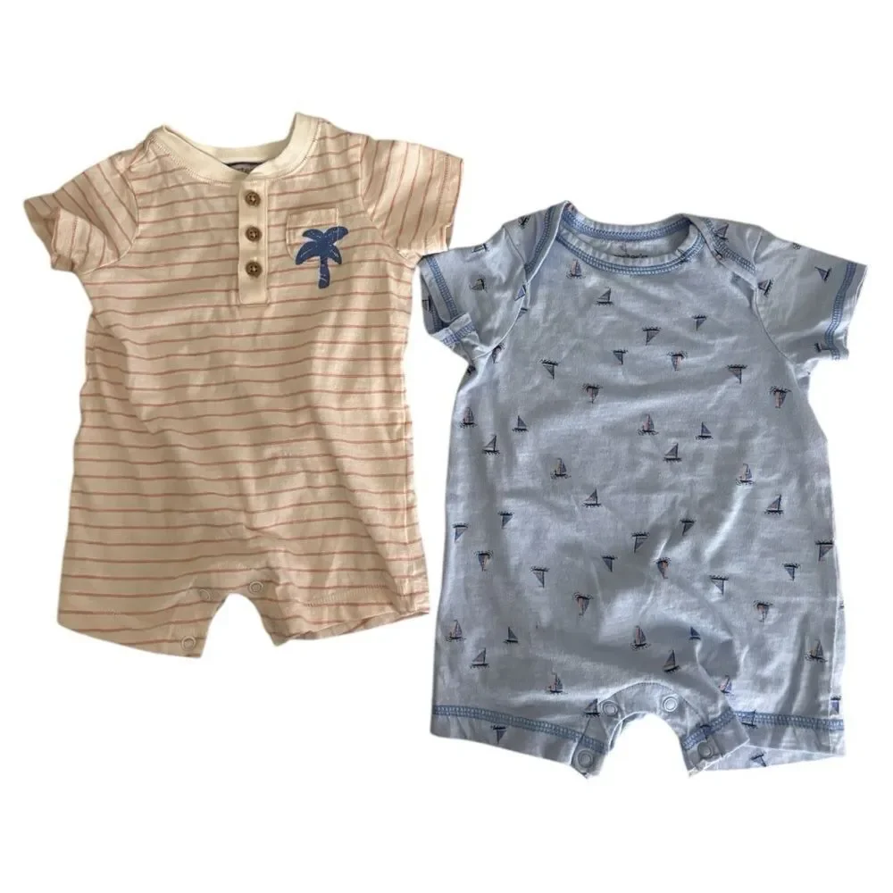 Baby Rompers Lot of 6 Disney Carter's Little Me